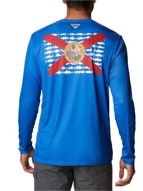 Columbia Terminal Tackle PFG Fish Flag Long Sleeve Size Large